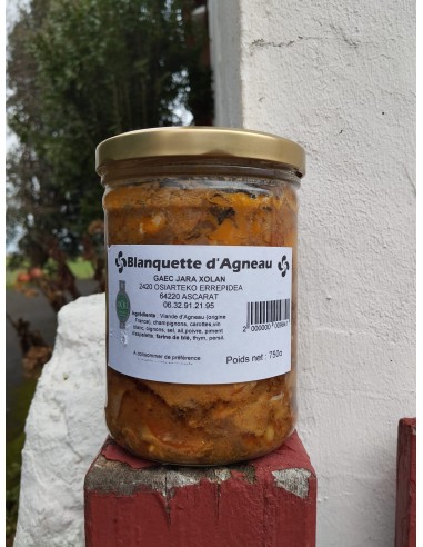 Blanquette d'agneau (750g)